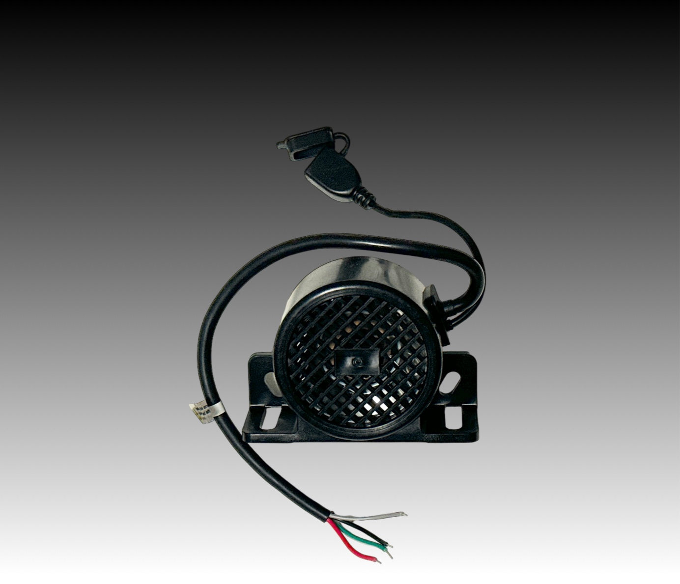 Just Add Noise EV Noise Emitter - hero shot. Mount the Noise Emitter on your EV or quiet vehicle, so that it can be heard by pedestrians. Hack your EV to make a different sound effect.