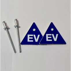 10x 2-packs of EV Sticker tags for number plate (20 tags total) Austra ...